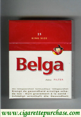 Belga Filter cigarettes white red king size 25